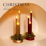 New - style LED Electronic Candles, Simulation Christmas Props, Smooth - surface Long Candles, Christmas Decoration Ornaments - Image 4
