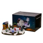 Christmas Decorations: Electric Music - Playing, Light - Up Snow Scene House Resin Crafts, Desktop Ornaments, Christmas Gifts - Image 3