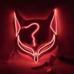 Fox Mask with LED Lights - Halloween Cyberpunk - Image 5