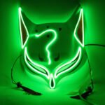 Fox Mask with LED Lights - Halloween Cyberpunk - Image 6