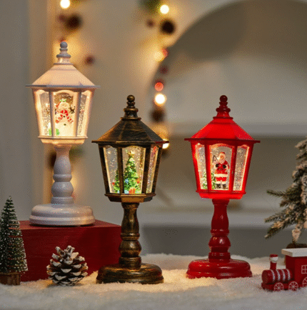 Christmas Decorations: Light-Up Musical Water-Filled Table Lamp, Night Light, Creative Christmas Ornament, Christmas Gift