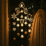 LED Christmas Suction Cup Lights - Festive Ambience Decorative Hanging Lights for Creative Room & Window Display