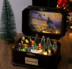 Christmas Gift Music Box: Enchanted Village in a Chest