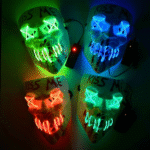 Custom Wholesale of Glowing Masks, Cold - Light LED Masks for Masquerade Balls, Halloween Horrors