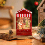 Light-Up Snow-Floating Music Box - Christmas Gift, Santa Wind Lamp, Christmas Tree Decoration & Night Light