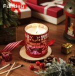 New Christmas Decorative Laser - Cut Ambience Ornament: Smokeless Soy Wax Aromatherapy Candle for Premium Gift