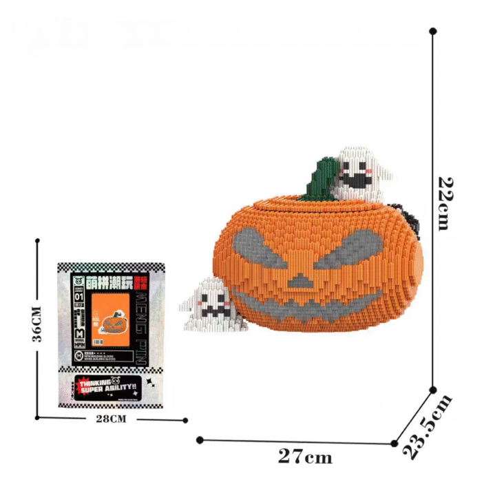 Halloween pumpkin puzzle building block toy – a birthday gift and living room decoration - Image 2