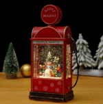 Christmas Gift: Santa Wind Lamp with Light-Up Snow-Globe Music Box, Christmas Tree Ornament & Night Light