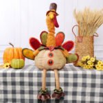 Thanksgiving Turkey Plush Toy with Retractable Function