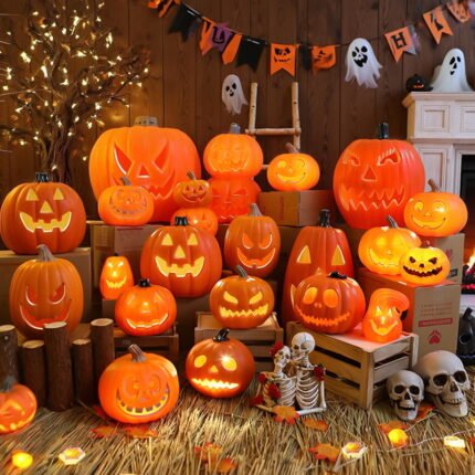 Small-sized Retro and Eerie Jack-o'-Lantern