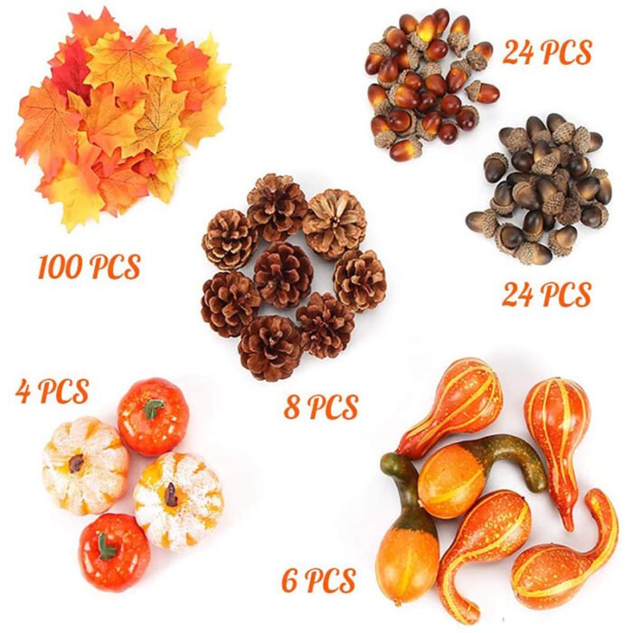 Product Description of Foam Fake Pumpkin Decoration Model Accessory Set - Image 9