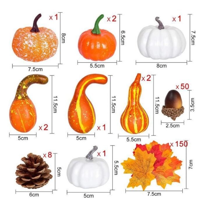 Product Description of Foam Fake Pumpkin Decoration Model Accessory Set - Image 8