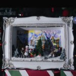 Christmas Scene Lighted Music Box Photo Frame - Image 3